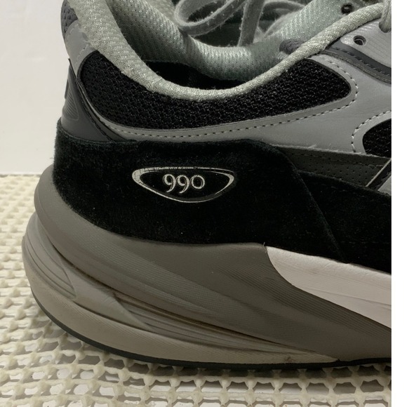 New Balance 990v6 Sneaker Shoes Men\'s 12D Black Casual Walking